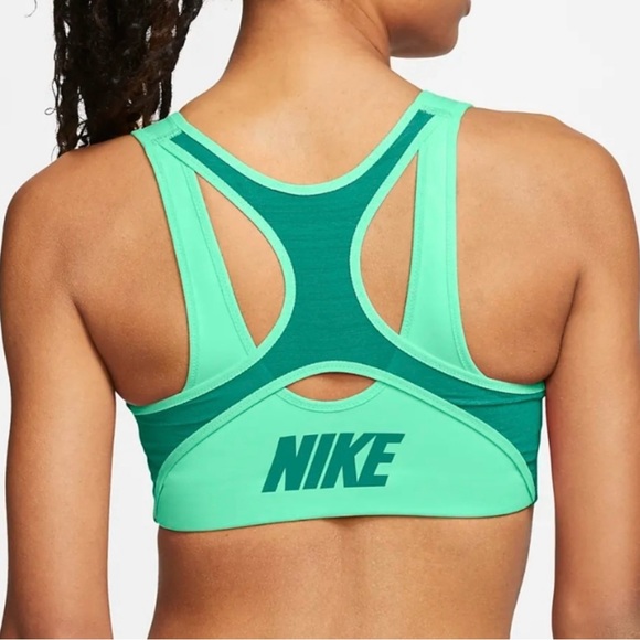 Nike Dri-FIT High-Support Padded Zip-Front Sports Bra (Green) Women’s XS - Picture 1 of 7